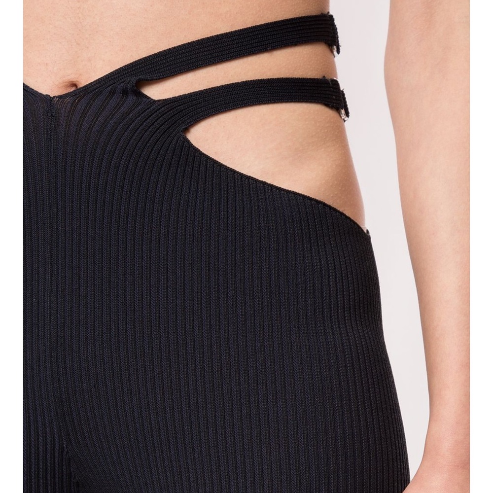 dion Lee black spandex shorts NWT